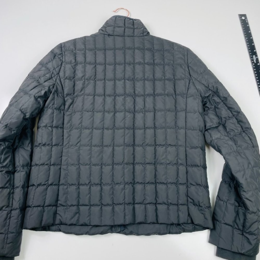 J. Crew Black Quilted Puffer Jacket Size Medium - Picture 5 of 10